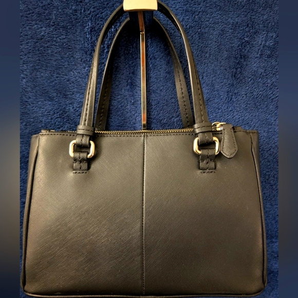 Coach Mini Jordan Carryall Satchel- black Saffiano leather,10x7x4",EUC, ret $299 - Picture 2 of 12